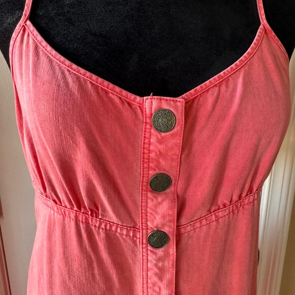 Free People Elegant Coral Pink Open Back Maxi Dress size X-Small - Picture 3 of 13